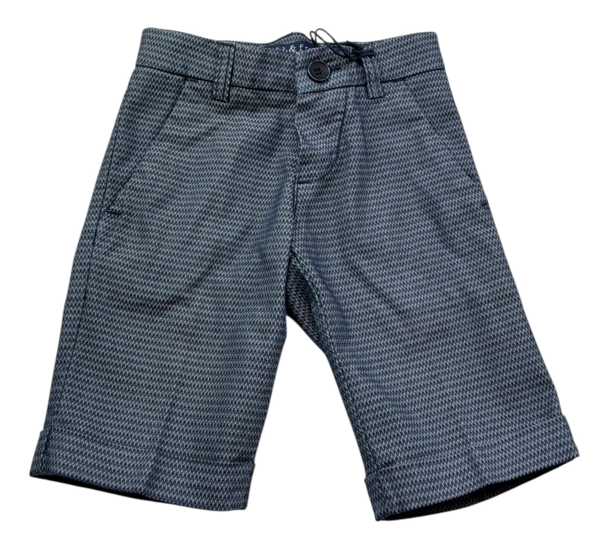 Manuel & Frank Bermuda Tinta Unita Microfantasia per Bambino M3185 BLU MANUEL & FRANK 