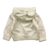MOSCHINO cardigan tinta unita con stampa e cappuccio Panna per Neonato MUW00 PANNA MOSCHINO 