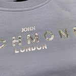 JOHN RICHMOND felpa tinta unita girocollo con stampa Azzurro per Neonata RGA24053FEXXX AZZURRO JOHN RICHMOND 