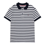 Tommy Hilfiger Polo Mezza Manica Fantasia A Righe per Bambino KB0KB09103 BIANCO/BLU TOMMY HILFIGER 