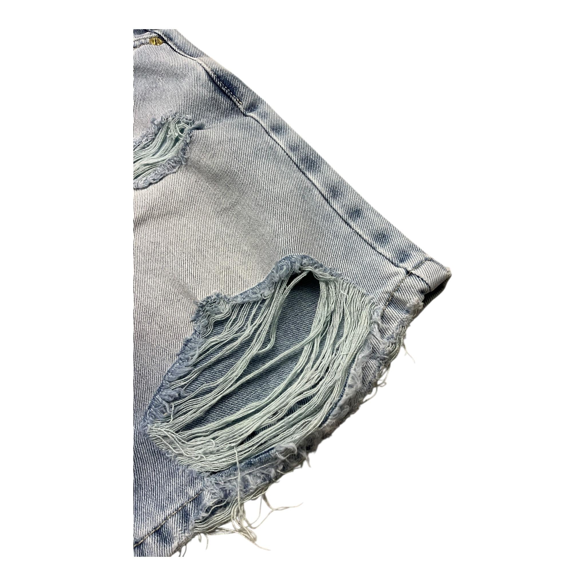 So Twee By Miss Grant Short In Denim Tinta Unita con Elastico In Vita per Bambina ST0027 AZZURRO SO TWEE BY MISS GRANT 