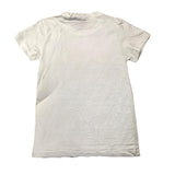 J'Aime' Schlichtes Rundhals-T-Shirt mit Kontrastdruck in Weiß für Mädchen