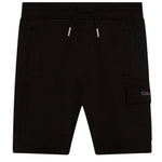 Calvin Klein Bermuda Tuta tinta unita con Logo Nero per Bambino IB0IB02440 NERO CALVIN KLEIN 