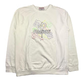 Cesare Paciotti Sweatshirt Rundhals Einfarbig mit weißem Logo-Print für Jungen