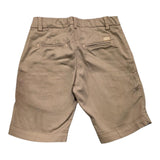 Emanuel Pris Einfarbige Bermuda-Shorts mit elastischer Taille Beige für Jungen