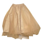 @MADILLY gonna tinta unita con tulle e elastico in vita Beige per Bambina 01921 BEIGE @MADILLY 