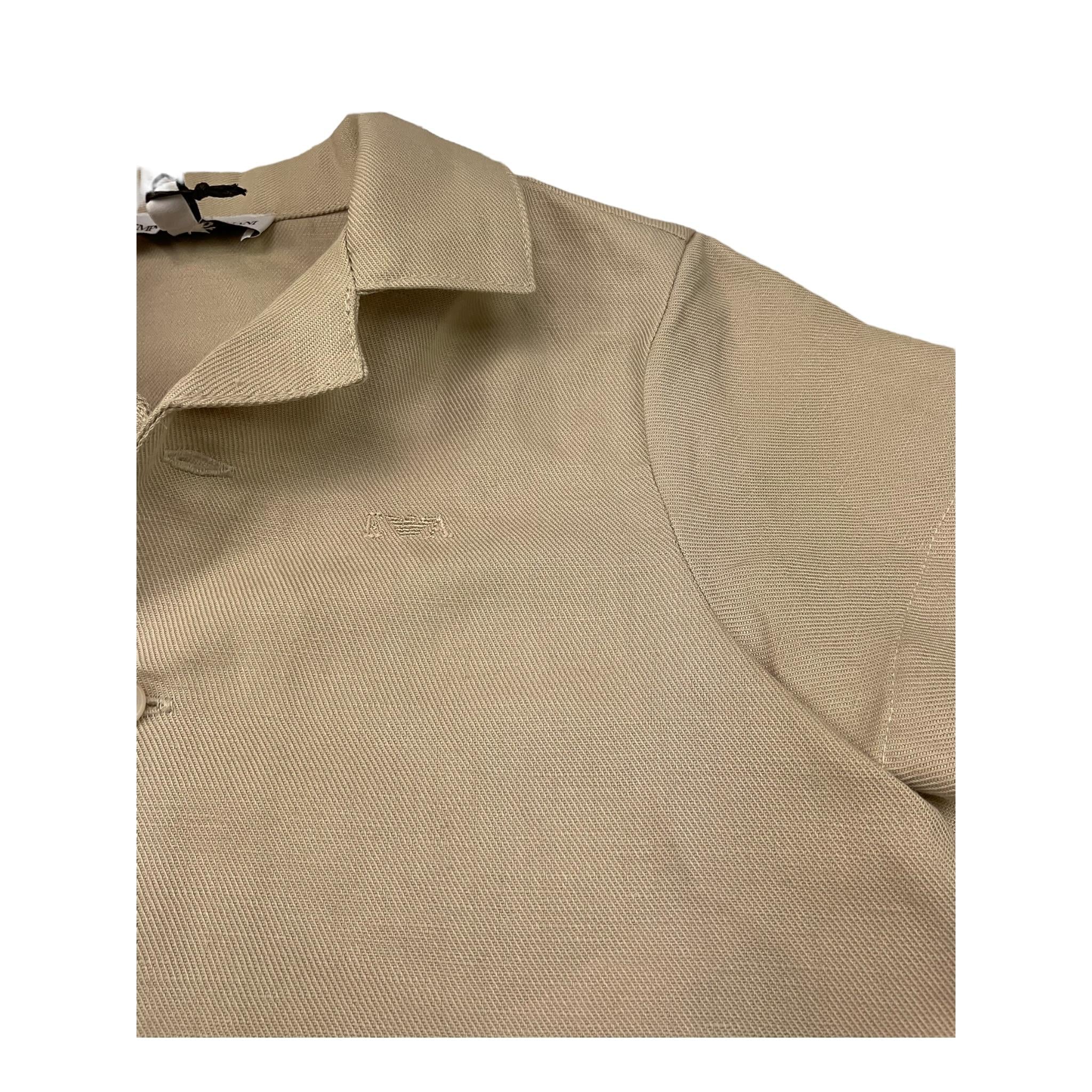 Emporio Armani Completo 2 Pezzi Camicia-Bermuda Tinta Unita per Neonato 3RHVJ5 BEIGE EMPORIO ARMANI 