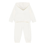 LIU JO completo 2 pezzi felpa-pantalone in maglia tinta unita Panna per Neonata HF4063 PANNA LIU JO 