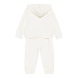 LIU JO completo 2 pezzi felpa-pantalone in maglia tinta unita Panna per Neonata HF4063 PANNA LIU JO 