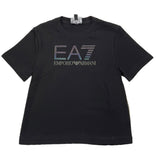 EMPORIO ARMANI t-shirt girocollo tinta unita con stampa Nero per Bambino 3DBT53 NERO EMPORIO ARMANI 
