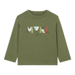 MAYORAL shrit girocollo tinta unita con stampa in contrasto Verde per Neonato 108NXX VERDE MAYORAL 