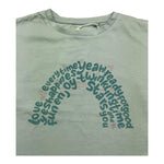 LOSAN shirt girocollo tinta unita con stampa Verde acqua per Bambina 51032941022015J VERDE ACQUA LOSAN 