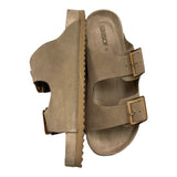 Colors Of California Einfarbige Sandalen mit Schnallen Beige für Kinder