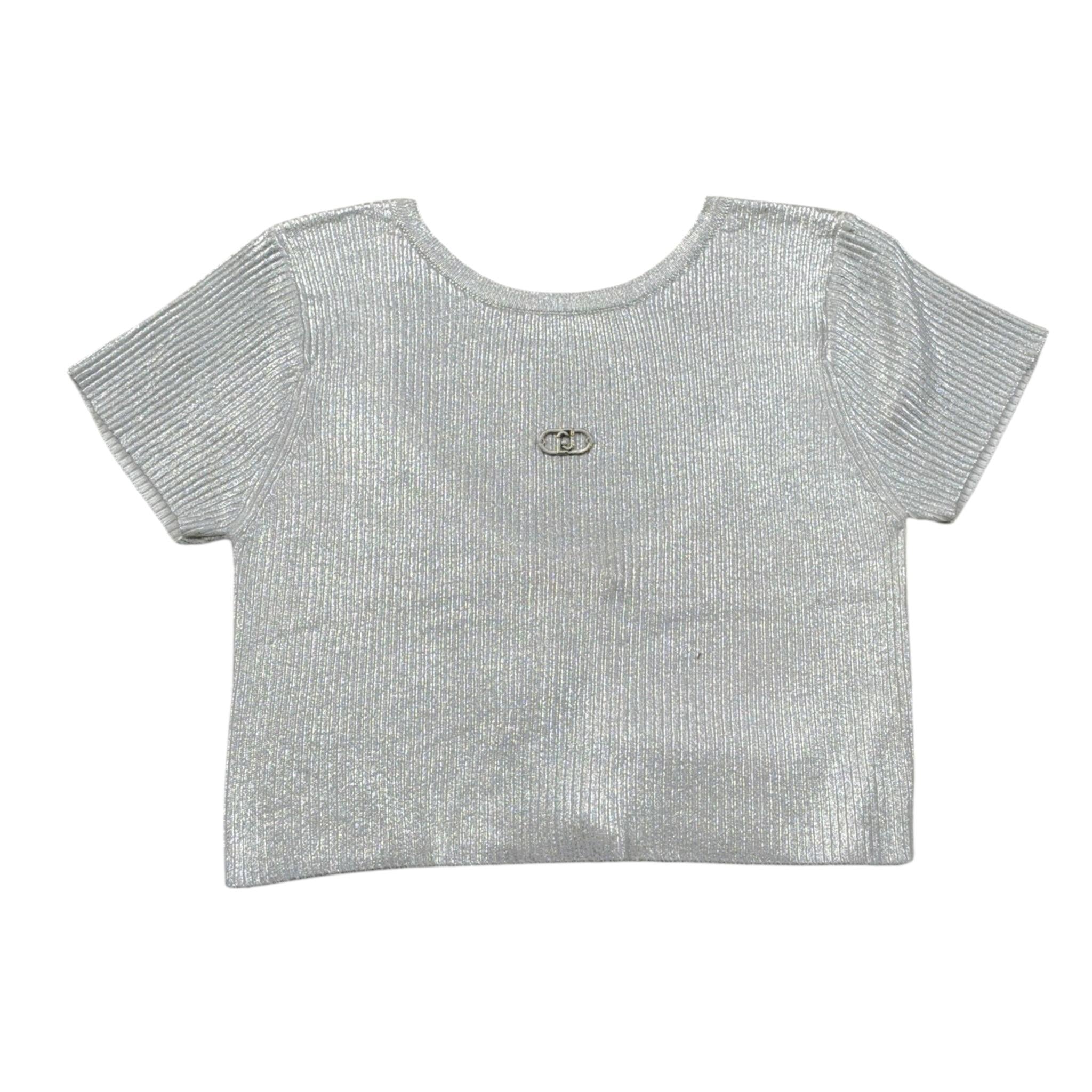 Liu Jo T-Shirt Girocollo tinta unita Argento per Bambina GA5127XX ARGENTO LIU JO 