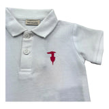 Trussardi Polo Mezza Manica Tinta Unita con Logo per Neonato TIP26002PO BIANCO TRUSSARDI 