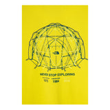 The North Face T-Shirt Girocollo tinta unita con Stampa Giallo per Bambino NF0A8AXGJ GIALLO THE NORTH FACE 
