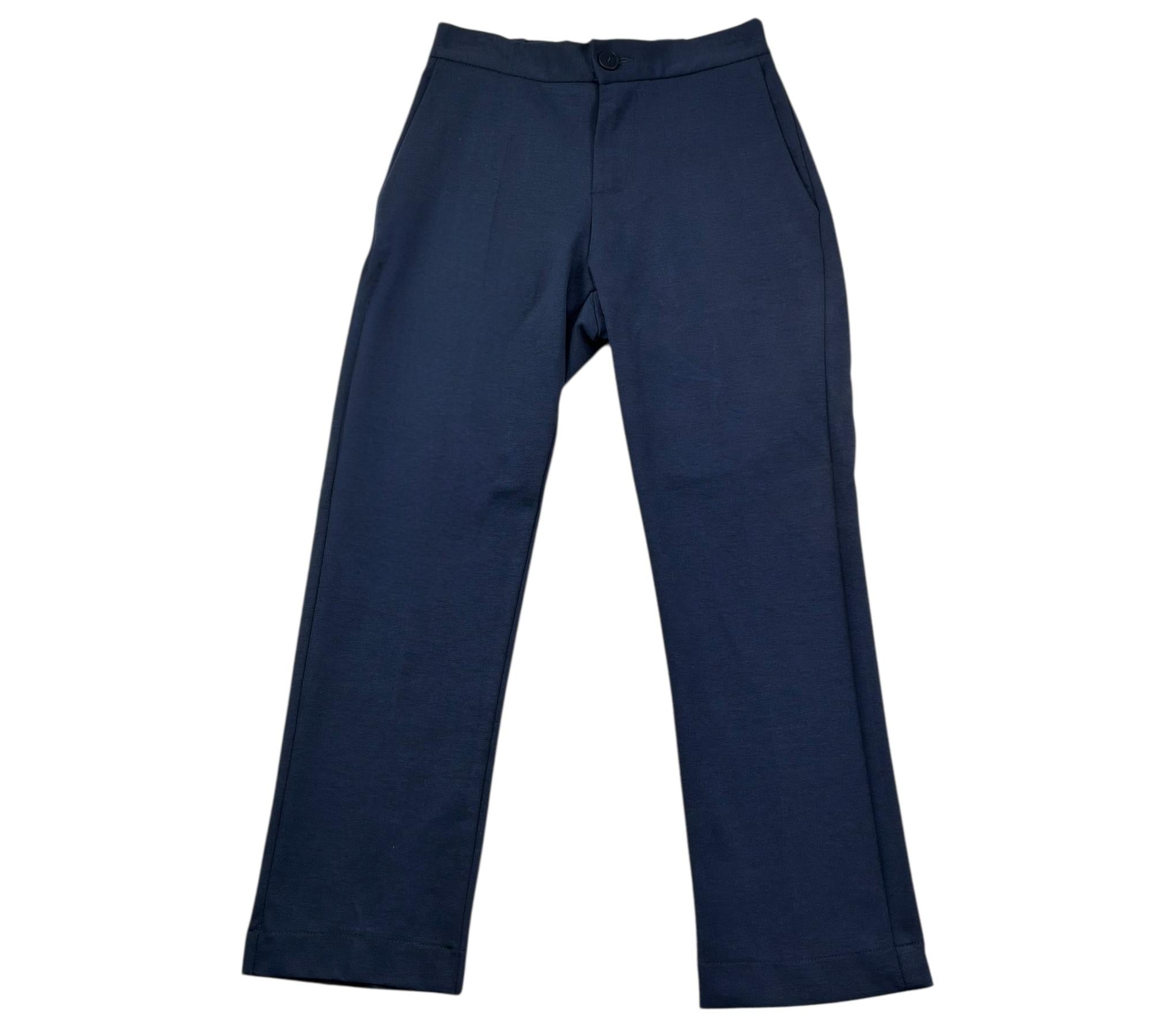 Paolo Pecora Pantalone Tinta Unita con Elastico In Vita per Bambino PP4199 BLU PAOLO PECORA 