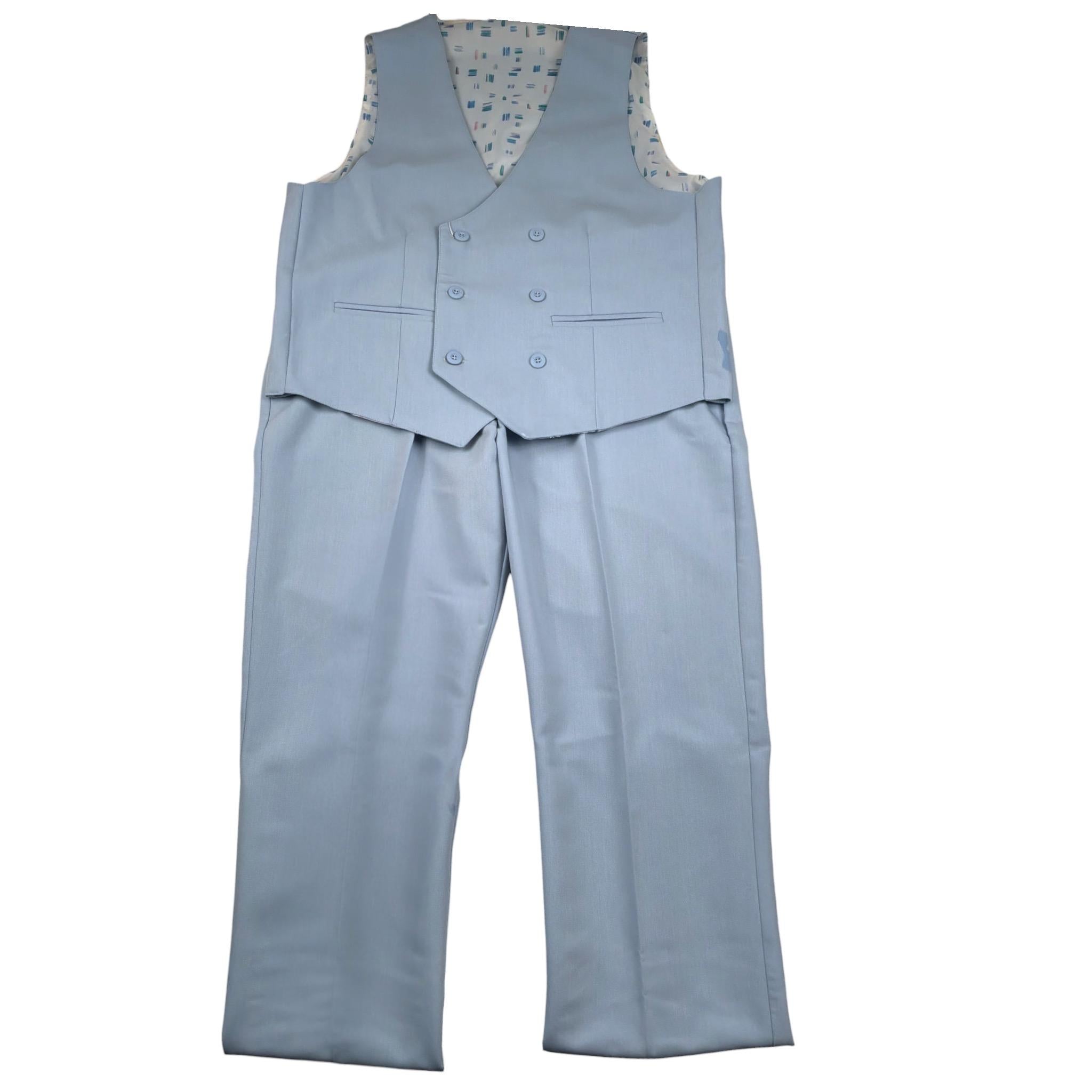 New Gereration Completo 2 Pezzi Gilet-Pantalone Azzurro per Bambino 53921 AZZURRO NEW GERERATION 