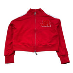 John Richmond Felpa Tinta Unita con Zip per Bambina RGP26093FE ROSSO JOHN RICHMOND 