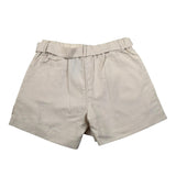 Manila Grace Short Tinta Unira con Cinturino per Bambina MG2615 BEIGE MANILA GRACE 