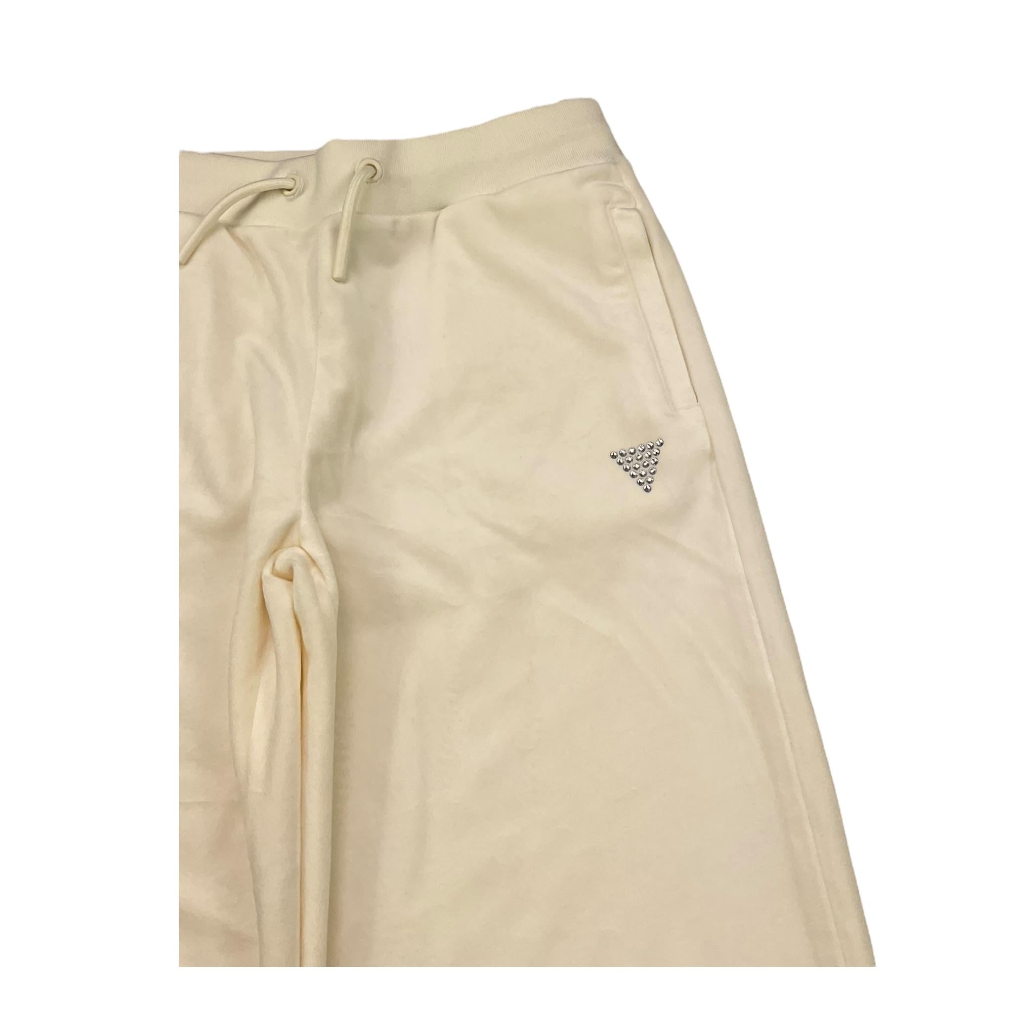 GUESS pantalone tinta unita in ciniglia modello palazzo Panna per Bambina K4RQ16KBXI2 PANNA GUESS 