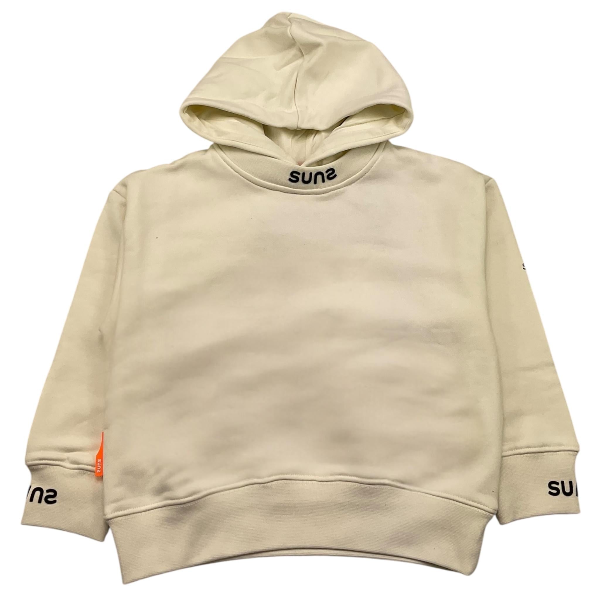 SUNS  felpa chiusa con cappuccio tinta unita Panna per Bambino MFS5310U PANNA SUNS 