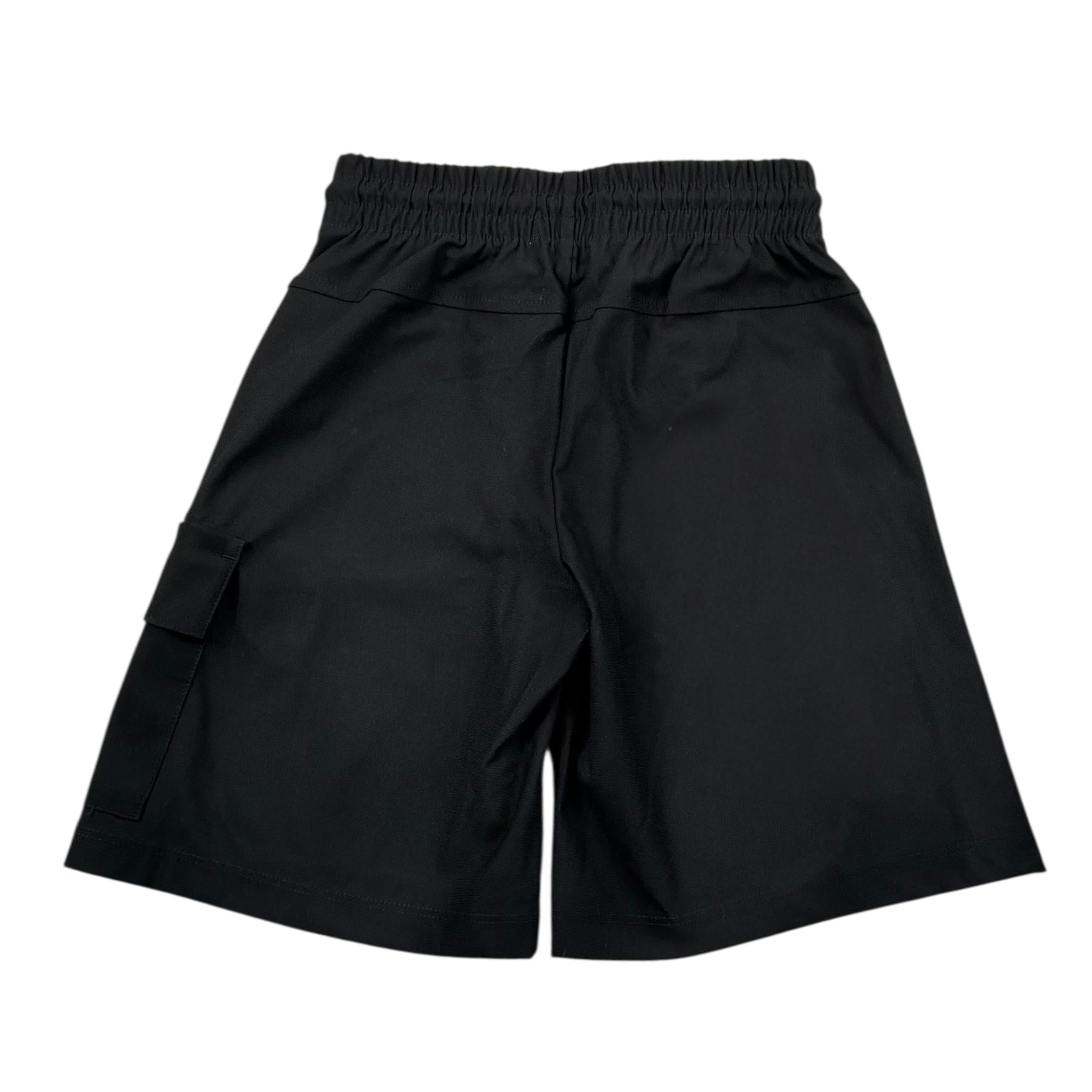 Calvin Klein Bermuda Tinta Unita con Elastico In Vita per Bambino IB0IB02512X NERO CALVIN KLEIN 