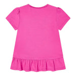 Guess T-Shirt Girocollo Tinta Unita con Logo per Neonata K5GI10K6YW4N FUXIA GUESS 