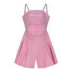 Marc Ellis Tuta Intera Tinta Unita con Bretelle E Stampa per Bambina JMJJP01161 ROSA MARC ELLIS 