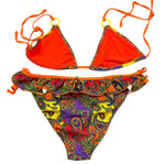 4Giveness Costume 2 Pezzi Triangolo-Slip con Fantasia per Bambina FGBG3901 MULTICOLOR 4GIVENESS 