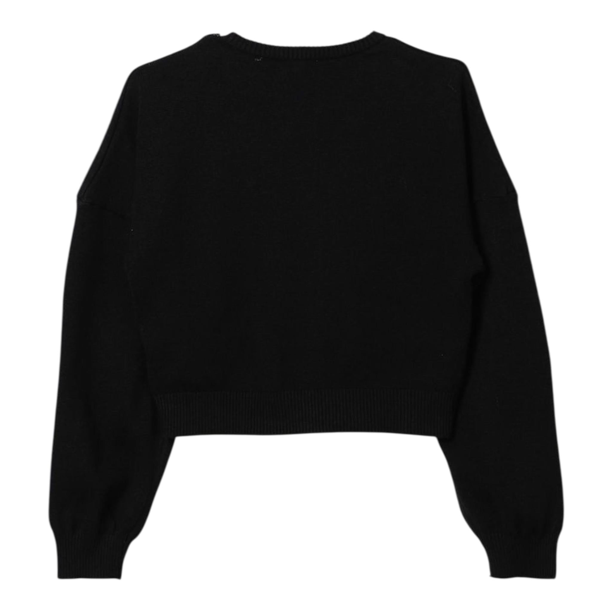 PINKO maglia tinta unita con stampa in contrasto Nero per Bambina F4PIJGJP087XXX NERO PINKO 