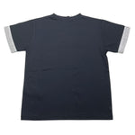 Paolo Pecora T-Shirt Girocollo Tinta Unita con Maniche In Contrasto per Bambino PP4050X BLU PAOLO PECORA 