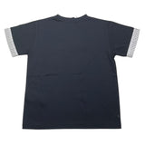 Paolo Pecora T-Shirt Girocollo Tinta Unita con Maniche In Contrasto per Bambino PP4050X BLU PAOLO PECORA 