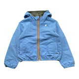 K-Way Giubbino Reversibile Bicolore con Zip E Cappuccio per Bambino K2145HW AZZURRO/VERDE K-WAY 