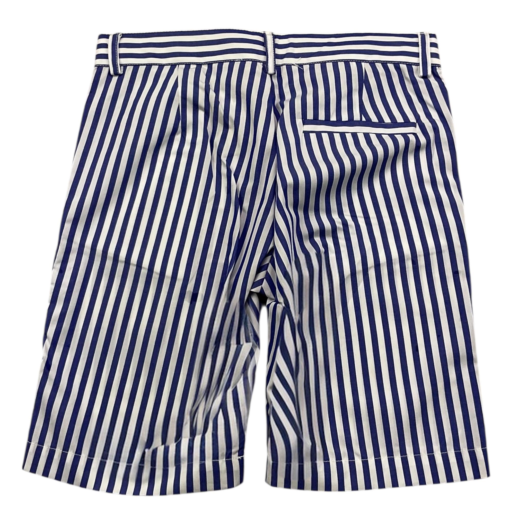 Little Bear Bermuda Tinta Unita con Fantasia A Righe per Bambino 82100 BIANCO LITTLE BEAR 