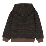 MOSCHINO felpa tinta unita logata con cappuccio Marrone per Bambino HUF08CXX MARRONE MOSCHINO 