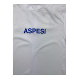 Aspesi Rundhals-T-Shirt einfarbig mit weißem Aufdruck für Jungen
