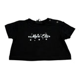 Marc Ellis T-Shirt Girocollo Tinta Unita con Brillantini per Neonata JMNTS16797N NERO MARC ELLIS 
