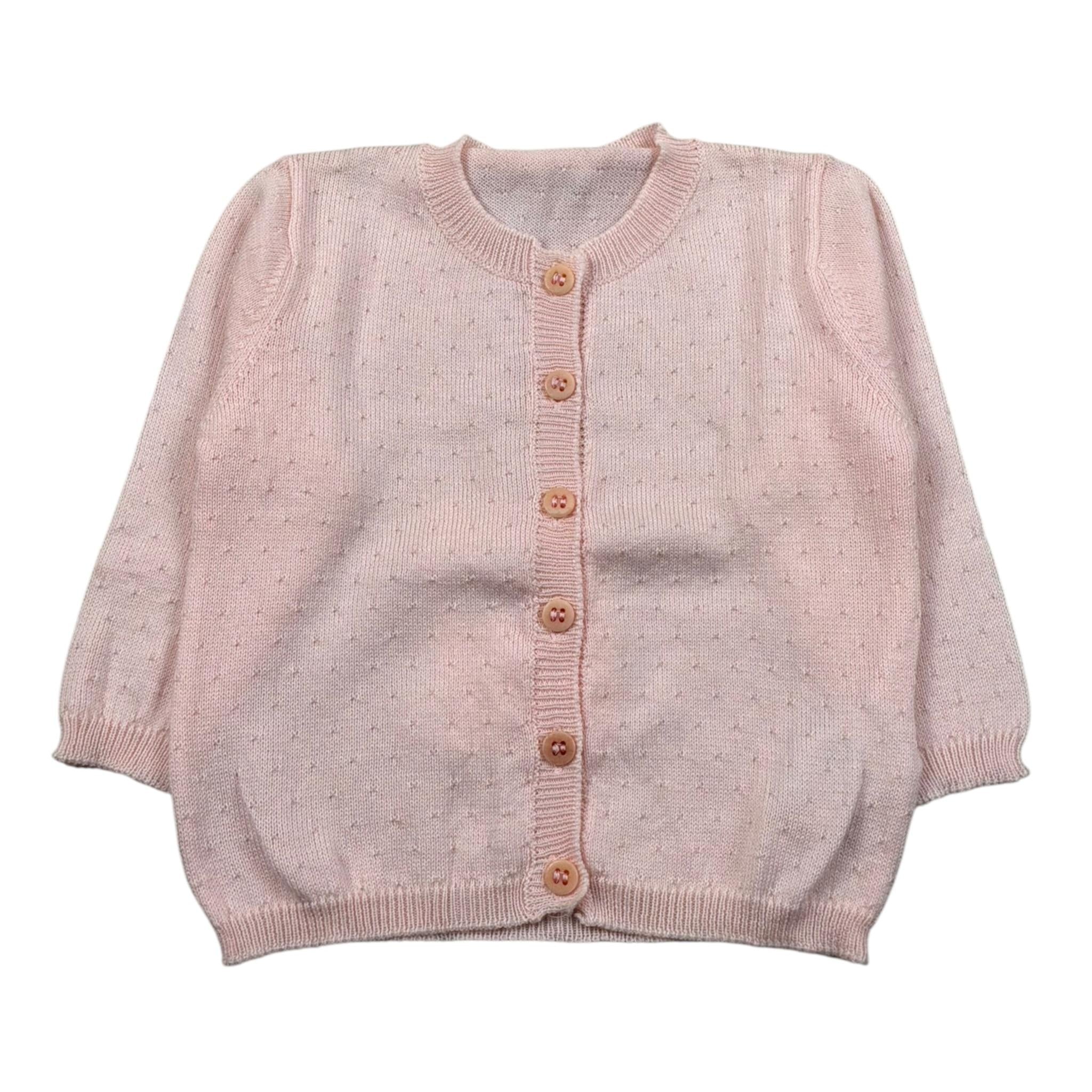 Il Gufo Cardigan Tinta Unita  per Neonata P14GF144EM600 ROSA IL GUFO 