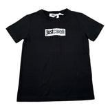 Just Cavalli T-Shirt Girocollo tinta unita con Stampa Nero per Bambino JMTS002 NERO JUST CAVALLI 