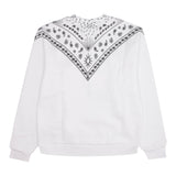 MARCELO BURLON felpa chiusa girocollo tinta unita con logo Bianco per Bambino CBBA001F23 BIANCO MARCELO BURLON 