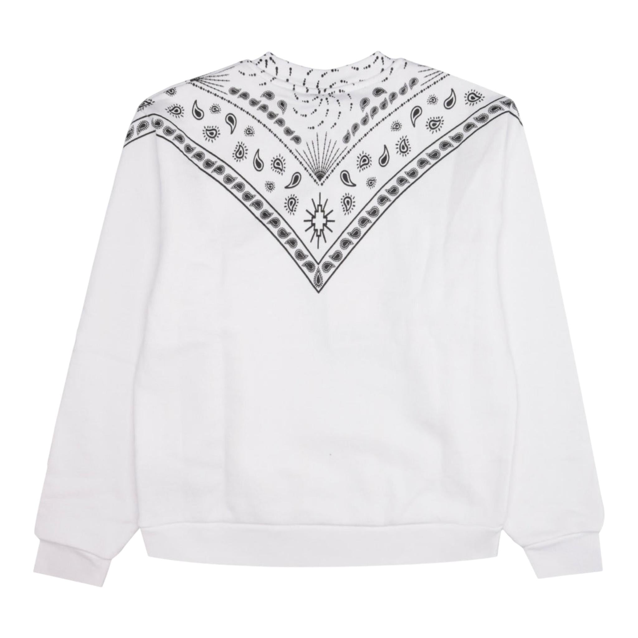 MARCELO BURLON felpa chiusa girocollo tinta unita con logo Bianco per Bambino CBBA001F23 BIANCO MARCELO BURLON 