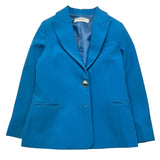 Vicolo Einfarbige Jacke mit Kobaltknopf für Mädchen