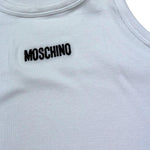 Moschino Canotta Tinta Unita con Stampa per Bambina HAM06M BIANCO MOSCHINO 