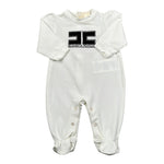 Elisabetta Franchi Tutina Tinta Unita con Stampa per Neonata ENTU105 BIANCO ELISABETTA FRANCHI 