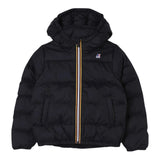 K-WAY giubbino tinta unita con zip e cappuccio Nero per Bambino K6117YWWW NERO K-WAY 