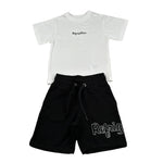 Refrigiwear Completo 2 Pezzi T-Shirt-Bermuda per Neonato R1101W25X BIANCO/NERO REFRIGIWEAR 