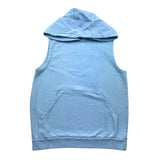 Nupkeet Einfarbiger ärmelloser Hoodie Blau für Jungen