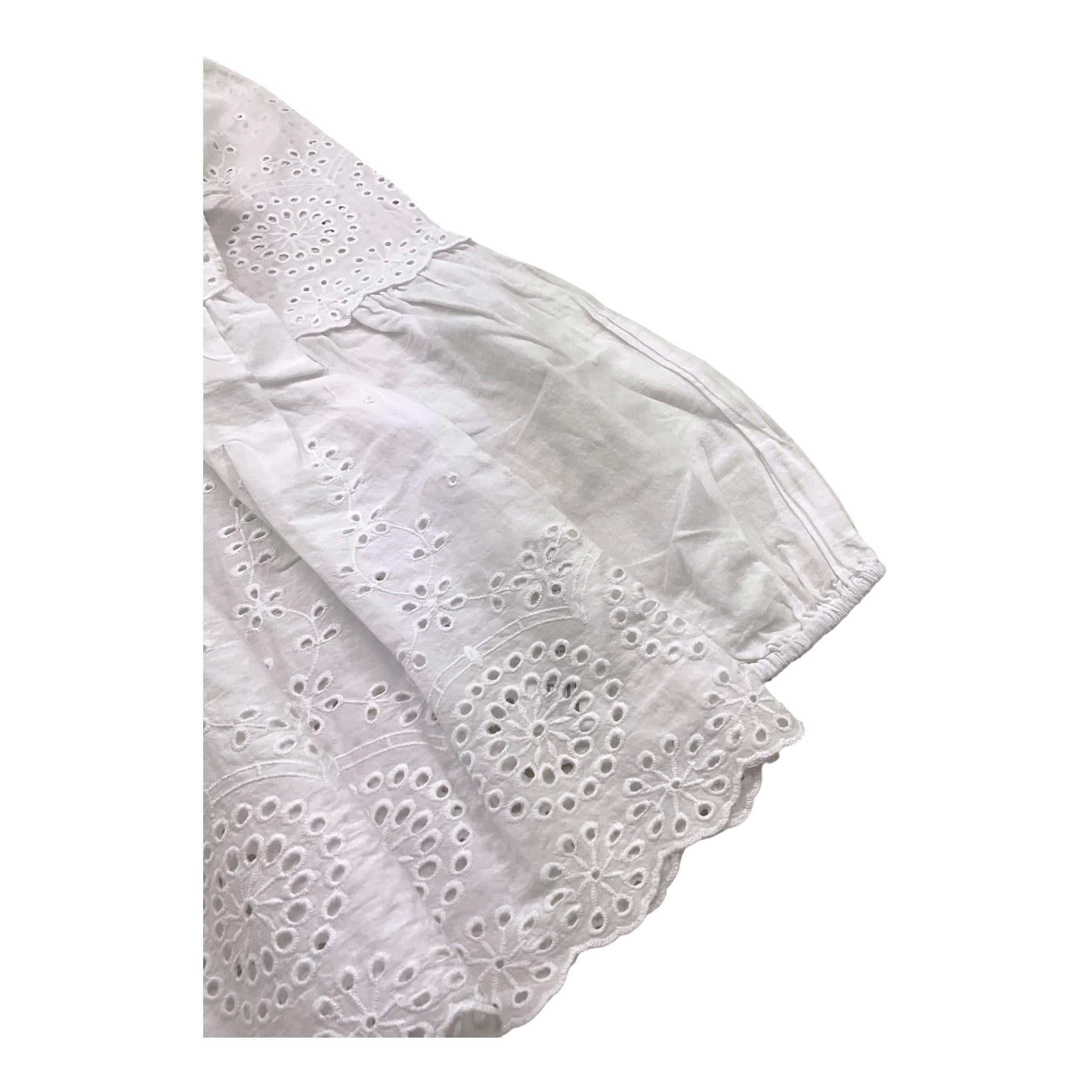 Met Abito Traforato Tinta Unita per Bambina ME365 BIANCO MET 