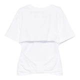 Twinset T-Shirt Girocollo Tinta Unita per Bambina 251GJ2481X BIANCO TWINSET 